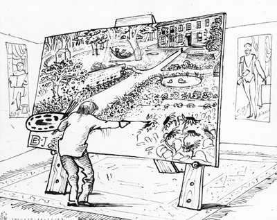 Burne-Jones at his Easel by Edward Burne Jones
